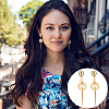16Pcs 8 Style Alloy Clip-on Earring Findings FIND-UN0002-95-6