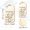 Wood Baby Closet Size Dividers AJEW-WH0352-005-2