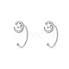 999 Fine Silver Stud Earrings FS-WG1D9DE-21-1