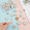 48Pcs 12 Style Non Woven Fabric Ornament Accessories DIY-AR0002-27-3