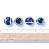 Round Evil Eye Resin Beads X-RESI-R159-12mm-08-5
