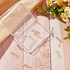 16Pcs 2 Colors Brass Moon Phase Bar Pendants KK-BBC0004-44-8