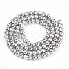 Baking Paint Pearlized Glass Pearl Bead Strands HY-N002-4mm-A03-3