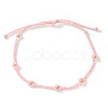 Handmade Glass Seed Bead Braided Bead Bracelets AU9604-6-1