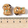 Hand-Painted Porcelain Beads PORC-R001-01C-3