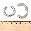 Tarnish Resistant 202 Stainless Steel Huggie Hoop Earrings EJEW-O087-08G-P-2