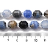 Natural Blue Agate Beads Strands G-P570-F01-01-5