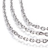 Tarnish Resistant 304 Stainless Steel Cable Chains CHS-P007-27P-04-2