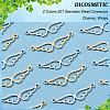 DICOSMETIC 20Pcs 2 Colors 201 Stainless Steel Connector Charms STAS-DC0012-22-4