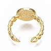 Brass Enamel Cuff Rings RJEW-N035-011-NF-4