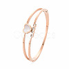 Natural Shell Heart Bangle with Rhinestone BJEW-N017-008RG-3