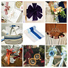4 Rolls 4 Colors Frayed Polyester Ribbon OCOR-TA0002-87C-9