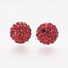 Polymer Clay Rhinestone Beads RB-K050-8mm-C22-2