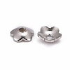 Tarnish Resistant 5-Petal 316 Surgical Stainless Steel Bead Caps STAS-N030-03P-4