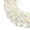 Electroplate Glass Beads Strands EGLA-D020-8x5mm-70-4