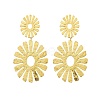 304 Stainless Steel Dangle Stud Earrings for Women EJEW-K268-12C-G-4