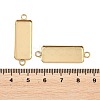 Ion Plating(IP) 304 Stainless Steel Cabochon Connector Settings STAS-F222-032G-3