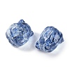 Transparent Spray Paint Glass Beads GLAA-H035-01J-2