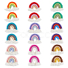 DICOSMETIC 18Pcs 9 Colors Polycotton(Polyester Cotton) Rainbow Wall Hanging FIND-DC0002-90-1