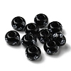 Printed Opaque Acrylic Beads SACR-D006-01B-3