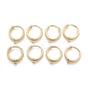Brass Huggie Hoop Earring Findings KK-S350-069G-1