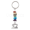 Tibetan Style Zinc Alloy Keychains KEYC-JKC00728-04-1