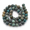 Natural Chrysocolla Beads Strands G-S376-004B-2
