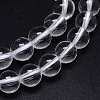 Round Natural Grade AA Quartz Crystal Beads Strands X-G-H1648-8mm-01N-AA-2