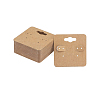 100Pcs Paper Earring Display Cards CDIS-DJ0001-15C-1