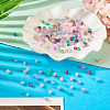 200Pcs 10 Colors Crackle Glass Beads Strands GLAA-TA0003-31D-6