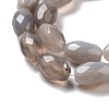 Natural Grey Agate Beads Strands G-P520-C11-01-4
