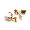 201 Stainless Steel Pendant Pinch Bails X-STAS-P223-16G-2