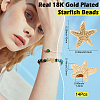 14Pcs Rack Plating Brass Beads KK-BBC0022-48-2