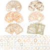 12Sets 6 Styles  Lace Frame Scrapbook Paper Pad DIY-CP0008-90-1