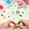 390Pcs Transparent Electroplate Glass Beads EGLA-FS0002-64-4