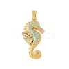 Ocean Brass & Rhinestone Pendants RB-CBA4B36-04G-02-1
