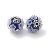 Handmade Resin Indonesia Round Beads IPDL-P005-21AS-01-2