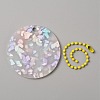 Translucent Acrylic Disc Pendant Keychain KEYC-WH0027-85D-02-2