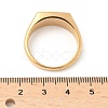 316L Stainless Steel Natural Lapis Lazuli Finger Rings for Women RJEW-U054-02C-03G-5