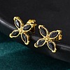 304 Stainless Steel Stud Earrings EJEW-C135-01G-03-3