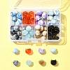 80Pcs 8 Colors Two Tone Transparent/Opaque Acrylic Beads TACR-FS0001-48-7