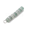 7Pcs 7 Styles Mixed Gemstone Disc Heishi Beaded Pendants PALLOY-JF04150-5