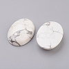 Natural Howlite Flat Back Cabochons G-G741-30x40mm-19-2