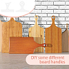 2Pcs 2 Styles Transparent Acrylic Router Templates DIY-DC0002-74-6