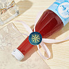 Brass Wax Seal Stamp with Wood Handle AJEW-WH0412-0030-5