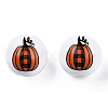 Halloween Theme Printed Natural Wood Beads WOOD-TAC0021-22A-4