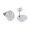 Non-Tarnish 304 Stainless Steel Stud Earring Findings X-STAS-M228-U01-01P-2