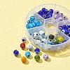 72Pcs 6 Colors Handmade Evil Eye Lampwork Bead LAMP-FS0001-05-4