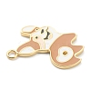 Brass Enamel Pendants KK-H755-02G-3
