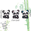 18Pcs 3 Colors Panda Silicone Beads SIL-OC0001-08-2